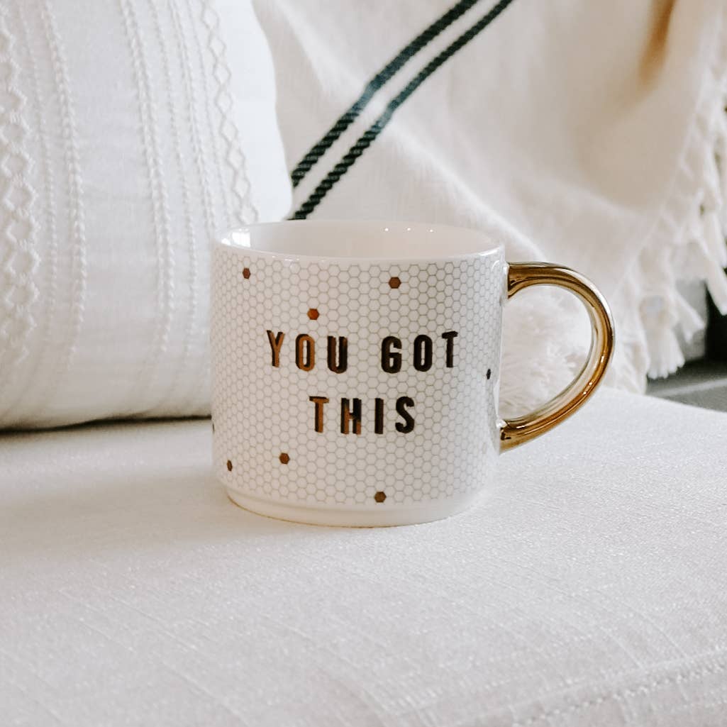 You Got This Gold Tile Coffee Mug