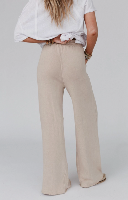 Relaxing Robin Wide Leg Pant - New Taupe