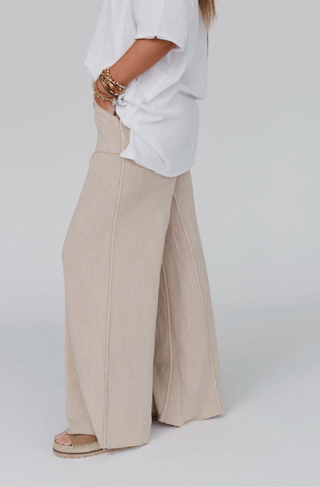 Relaxing Robin Wide Leg Pant - New Taupe