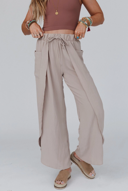 Stasia Solid Drawstring Tulip Pants