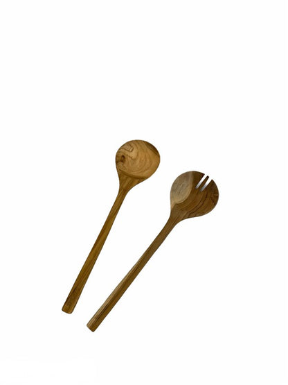 Teak Wood Salad Spoon and Fork Set